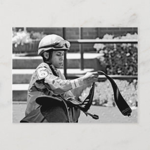 Carte Postale Jockey de New York "Manuel Franco"