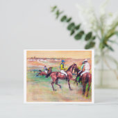Carte Postale Jockey et cheval de course, Edgar Degas (Debout devant)