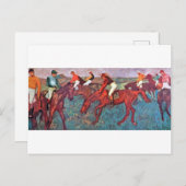 Carte Postale Jockey et cheval, Edgar Degas (Devant / Derrière)