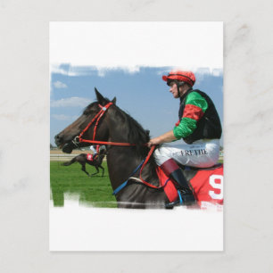 Carte postale Jockey et Horse