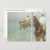 Carte Postale Jockeys Before the Race par Edgar Degas (Devant / Derrière)