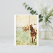 Carte Postale Jockeys Race Flagpole Edgar Degas (Debout devant)