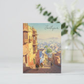 Carte Postale Jodhpur India Blue maisons Watercolor (Debout devant)