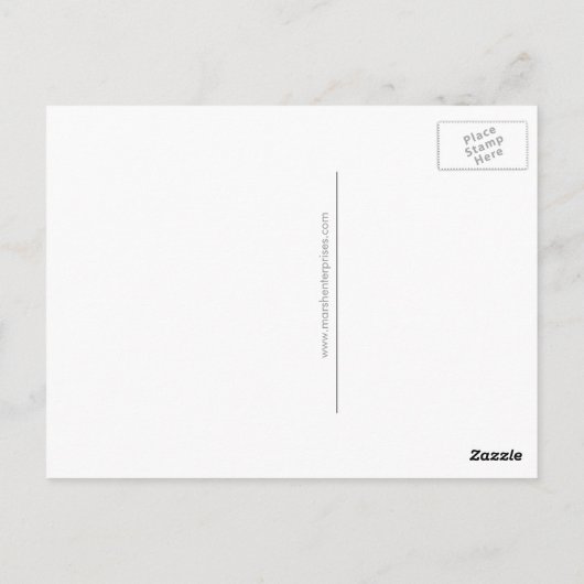 Carte Postale Joe Biden 2020 - Design classique photo bleu blanc (Dos)