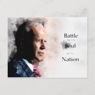 Carte Postale Joe Biden avec Battle for the Soul of the Nation