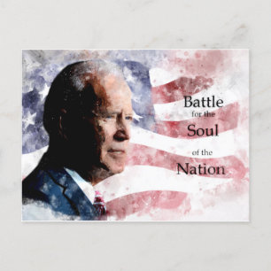 Carte Postale Joe Biden avec Battle for the Soul of the Nation