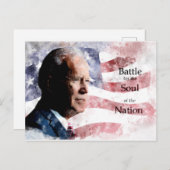 Carte Postale Joe Biden avec Battle for the Soul of the Nation (Devant / Derrière)