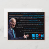 Carte Postale Joe Biden cite la race (Devant / Derrière)
