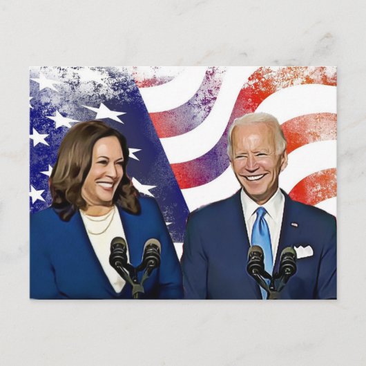 Carte Postale Joe Biden et Kamala Harris 2020 Running Mates (Devant)