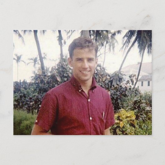 Carte Postale Joe Biden jeune stylisé chaud (Devant)