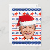 Carte Postale Joe Biden Noël (Devant / Derrière)