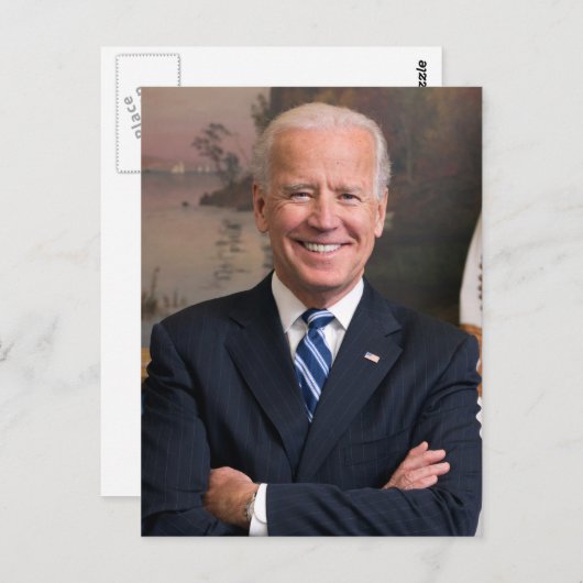 Carte Postale Joe Biden Portrait Officiel, ZSSG (Devant / Derrière)