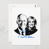Carte Postale Joe et Jill Biden Signature (Devant / Derrière)