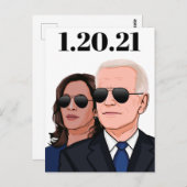 Carte Postale Joe et Kamala Aviators (Devant / Derrière)