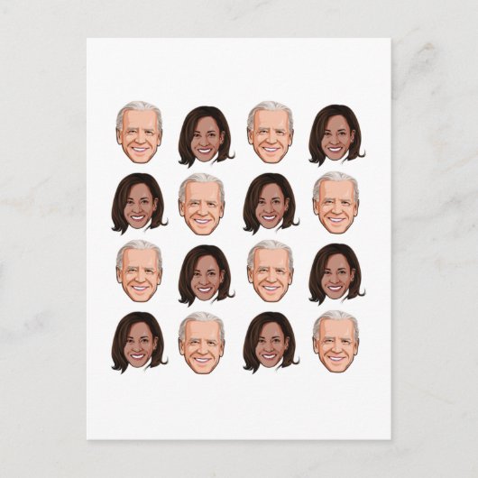 Carte Postale Joe et Kamala Motif (Devant)