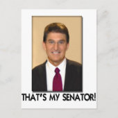 Carte Postale Joe Manchin, C'est mon sénateur ! (Devant)