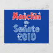 Carte Postale Joe Manchin pour Sénat 2010 Star Design (Devant)
