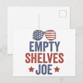 Carte Postale Joe Rayons Vides Drôle Conservateur Anti Libéral (Devant / Derrière)