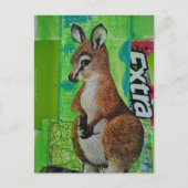 Carte Postale Joey dans Journal de Bordure Collage de Techniques (Devant)