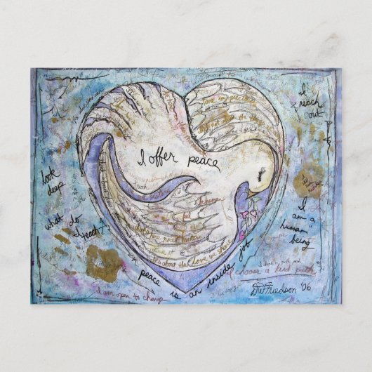 Carte Postale J'offre la paix (Devant)