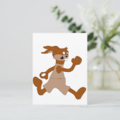Carte Postale Jogging Cartoon Rabbit (Debout devant)