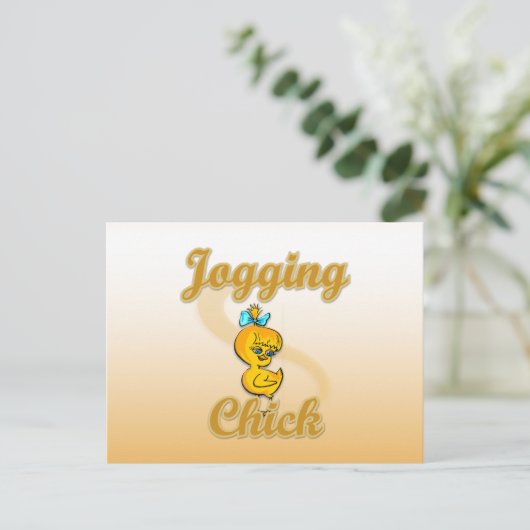 Carte Postale Jogging Chick (Debout devant)