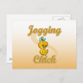 Carte Postale Jogging Chick (Devant / Derrière)