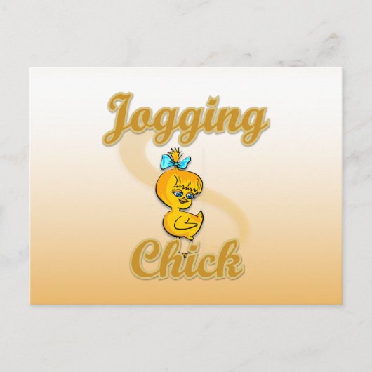Carte Postale Jogging Chick (Devant)