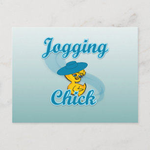 Carte Postale Jogging Chick #3