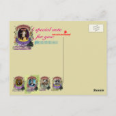 Carte Postale Johann Alpacabel Alpaca Animal Composer Pachelbel (Dos)