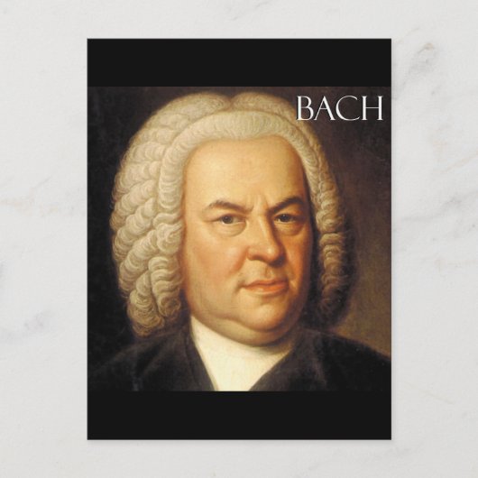 Carte Postale Johann Sebastian Bach (Devant)