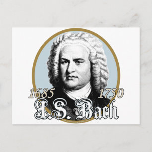Carte Postale Johann Sebastian Bach