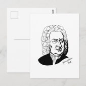 Carte Postale Johann Sebastian Bach (Devant / Derrière)