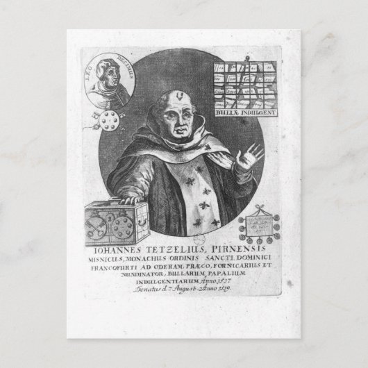 Carte Postale Johann Tetzel (Devant)