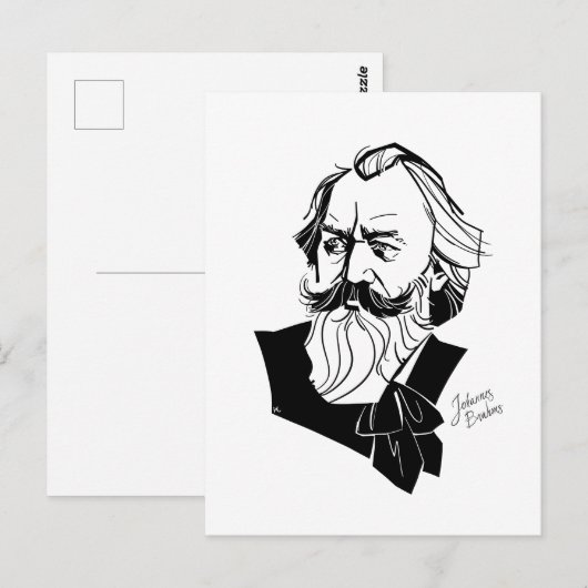 Carte Postale Johannes Brahms (Devant / Derrière)