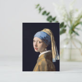 Carte Postale Johannes Vermeer - Fille avec une oreille perle (Debout devant)