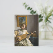 Carte Postale Johannes Vermeer - Guitare (Debout devant)