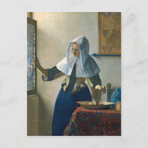 Carte Postale Johannes Vermeer Jeune femme avec un lanceur d'eau