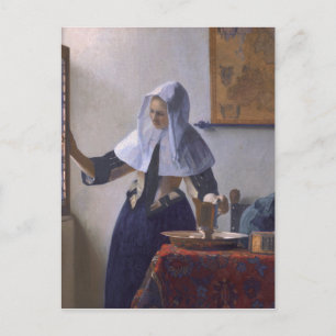 Carte Postale Johannes Vermeer, Jeune Femme avec un pot d'eau C