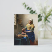 Carte Postale Johannes Vermeer - La Laitière (Debout devant)