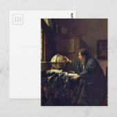 Carte Postale Johannes Vermeer - La peinture astronomique (Devant / Derrière)