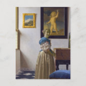 Carte Postale Johannes Vermeer - Lady debout dans une virginale (Devant)