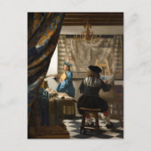 Carte Postale Johannes Vermeer - L'allégorie de la peinture (Devant)