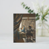 Carte Postale Johannes Vermeer - L'art de la peinture (Debout devant)