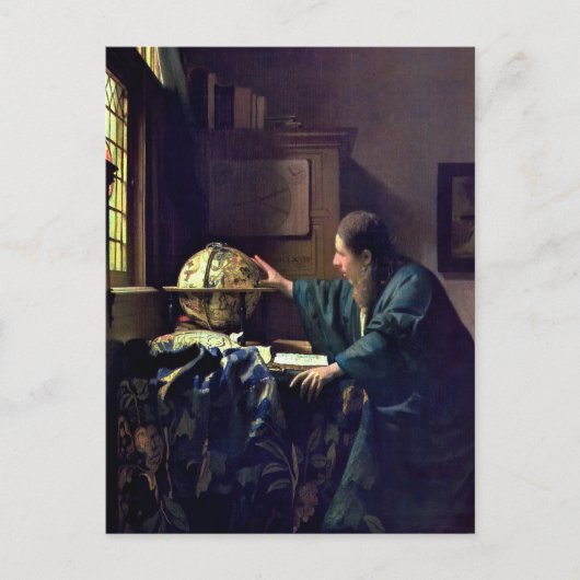 Carte Postale Johannes Vermeer - L'astronome (Devant)