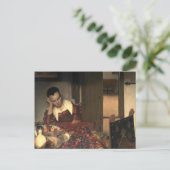 Carte Postale Johannes Vermeer Un Sommeil De Filles (Debout devant)