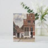 Carte Postale Johannes Vermeer, Vue de maisons à Delft (Debout devant)