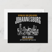 Carte Postale Johannesburg (Devant / Derrière)