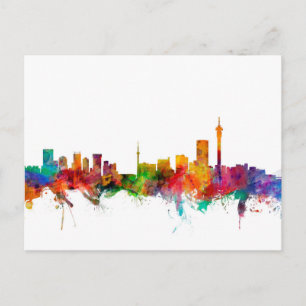 Carte Postale Johannesburg Afrique du Sud Skyline