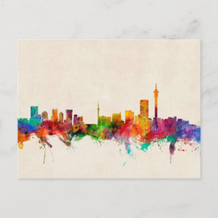 Carte Postale Johannesburg Afrique du Sud Skyline